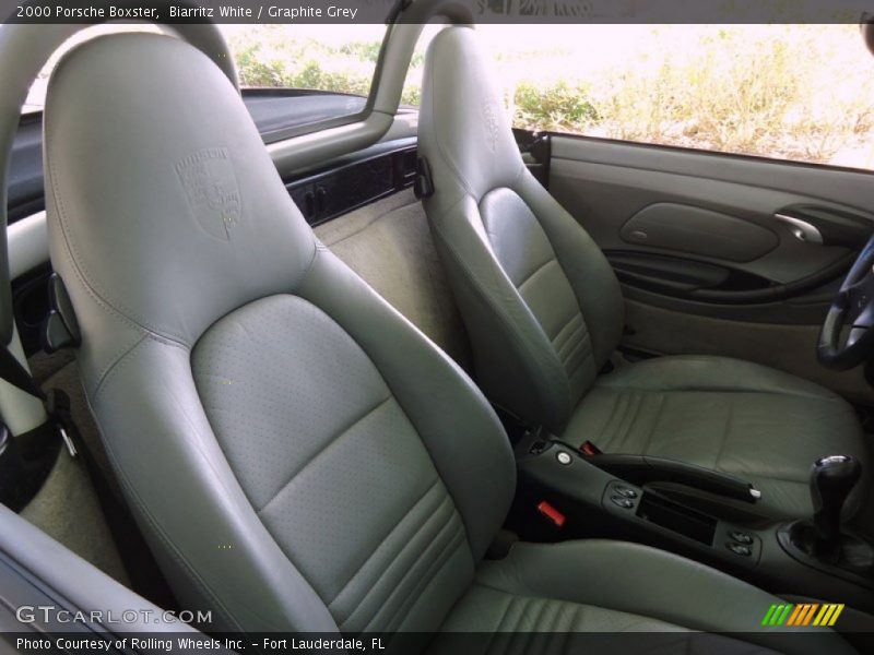 Biarritz White / Graphite Grey 2000 Porsche Boxster