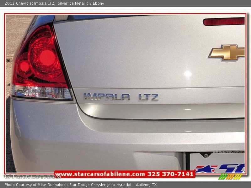 Silver Ice Metallic / Ebony 2012 Chevrolet Impala LTZ