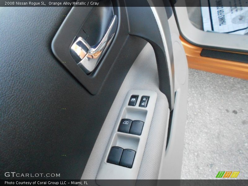 Orange Alloy Metallic / Gray 2008 Nissan Rogue SL