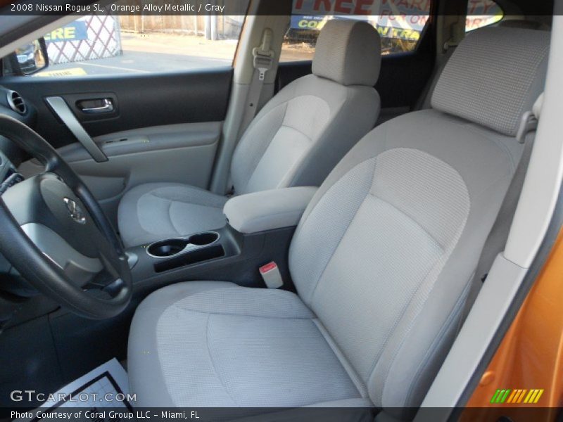 Orange Alloy Metallic / Gray 2008 Nissan Rogue SL