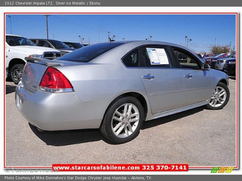 Silver Ice Metallic / Ebony 2012 Chevrolet Impala LTZ