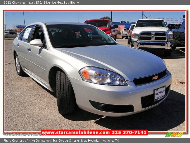 Silver Ice Metallic / Ebony 2012 Chevrolet Impala LTZ