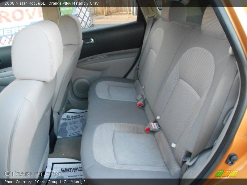 Orange Alloy Metallic / Gray 2008 Nissan Rogue SL