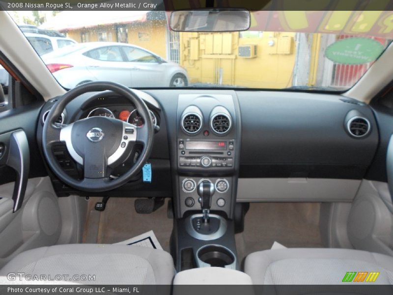 Orange Alloy Metallic / Gray 2008 Nissan Rogue SL