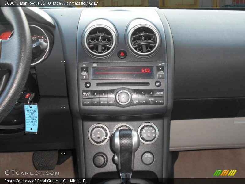 Orange Alloy Metallic / Gray 2008 Nissan Rogue SL