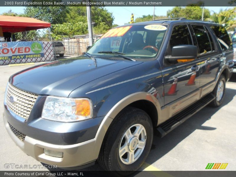 Medium Wedgewood Blue Metallic / Medium Parchment 2003 Ford Expedition Eddie Bauer