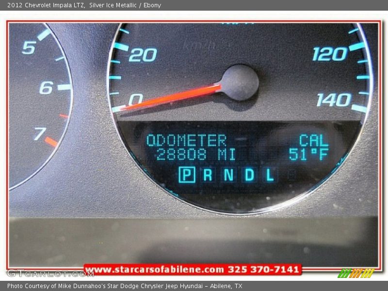 Silver Ice Metallic / Ebony 2012 Chevrolet Impala LTZ