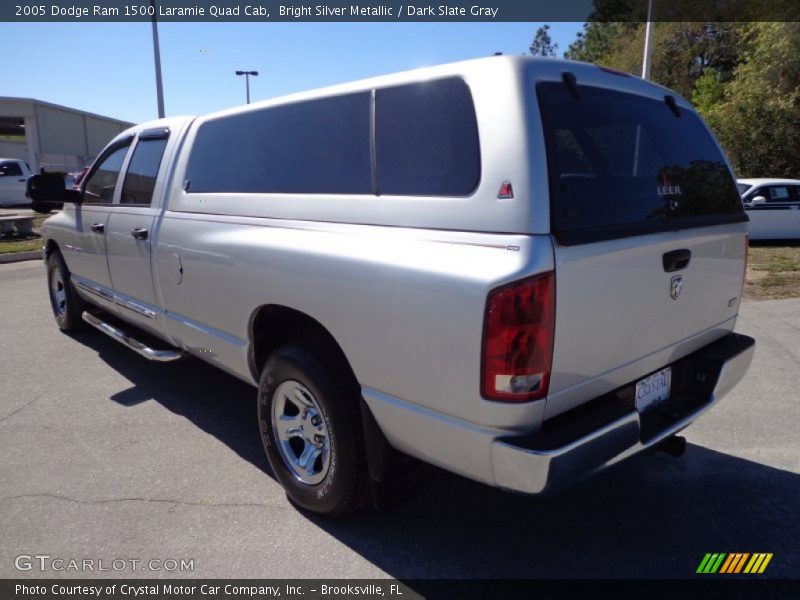 Bright Silver Metallic / Dark Slate Gray 2005 Dodge Ram 1500 Laramie Quad Cab