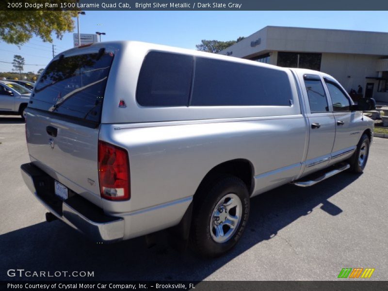 Bright Silver Metallic / Dark Slate Gray 2005 Dodge Ram 1500 Laramie Quad Cab