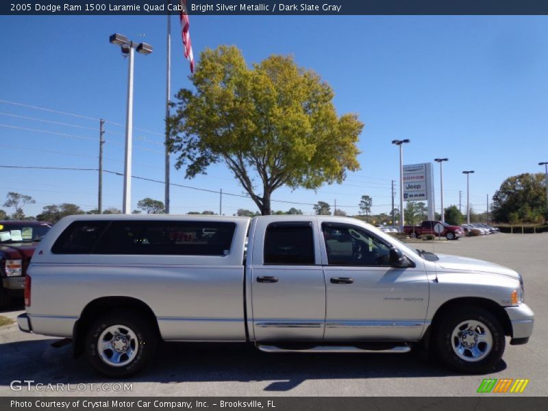 Bright Silver Metallic / Dark Slate Gray 2005 Dodge Ram 1500 Laramie Quad Cab