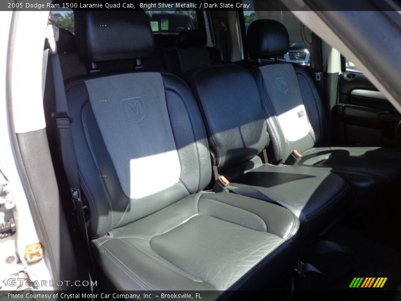 Bright Silver Metallic / Dark Slate Gray 2005 Dodge Ram 1500 Laramie Quad Cab