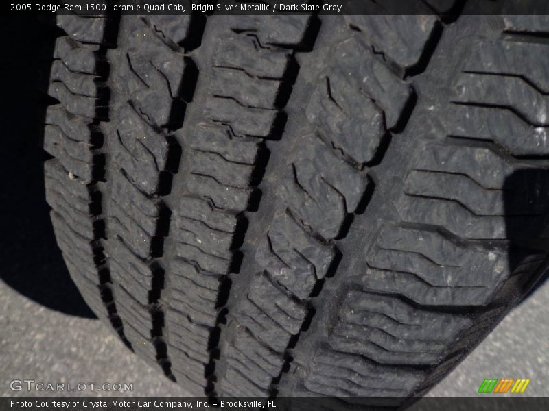 Bright Silver Metallic / Dark Slate Gray 2005 Dodge Ram 1500 Laramie Quad Cab