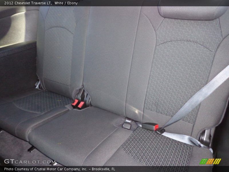 White / Ebony 2012 Chevrolet Traverse LT