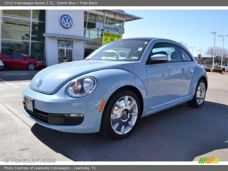 Denim Blue / Titan Black 2013 Volkswagen Beetle 2.5L