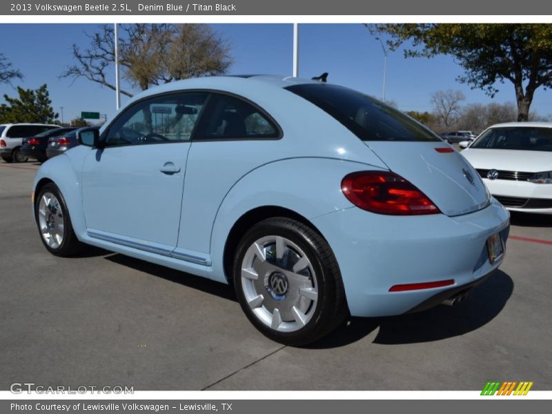 Denim Blue / Titan Black 2013 Volkswagen Beetle 2.5L