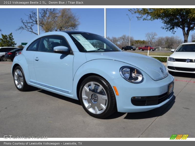 Denim Blue / Titan Black 2013 Volkswagen Beetle 2.5L