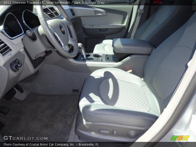 Silver Ice Metallic / Dark Gray/Light Gray 2012 Chevrolet Traverse LT