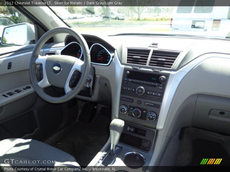 Silver Ice Metallic / Dark Gray/Light Gray 2012 Chevrolet Traverse LT