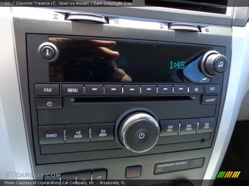 Silver Ice Metallic / Dark Gray/Light Gray 2012 Chevrolet Traverse LT