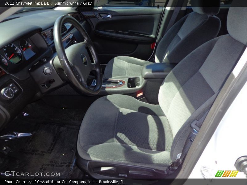 Summit White / Gray 2012 Chevrolet Impala LT