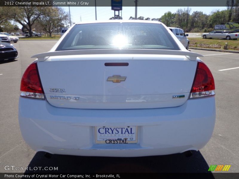 Summit White / Gray 2012 Chevrolet Impala LT