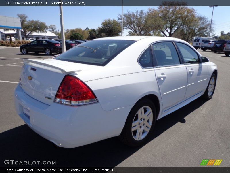 Summit White / Gray 2012 Chevrolet Impala LT