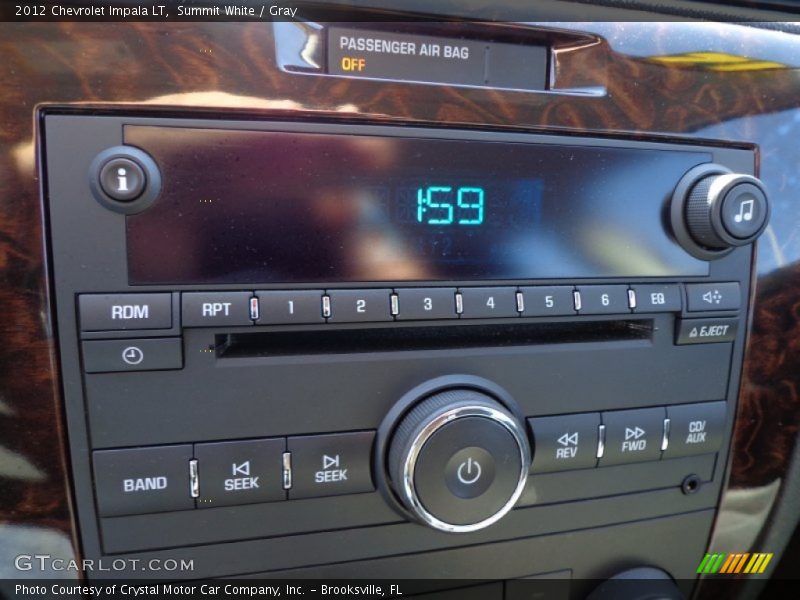 Summit White / Gray 2012 Chevrolet Impala LT
