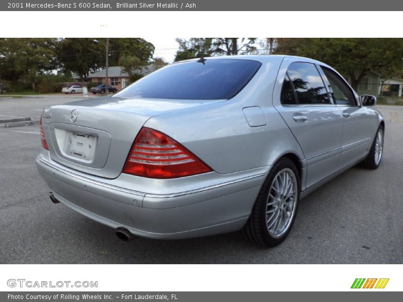 Brilliant Silver Metallic / Ash 2001 Mercedes-Benz S 600 Sedan