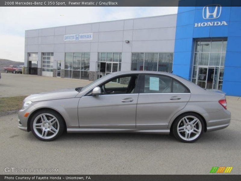 Pewter Metallic / Grey/Black 2008 Mercedes-Benz C 350 Sport