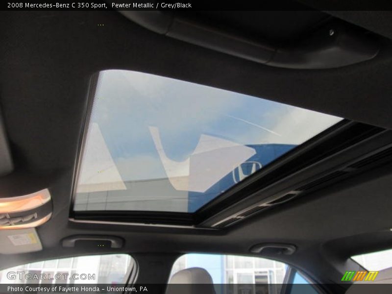 Pewter Metallic / Grey/Black 2008 Mercedes-Benz C 350 Sport