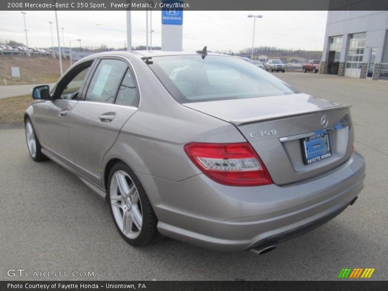 Pewter Metallic / Grey/Black 2008 Mercedes-Benz C 350 Sport