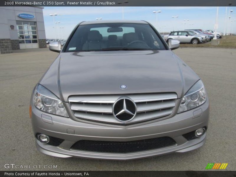 Pewter Metallic / Grey/Black 2008 Mercedes-Benz C 350 Sport
