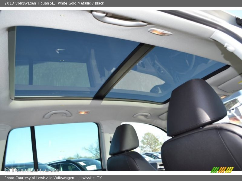 White Gold Metallic / Black 2013 Volkswagen Tiguan SE
