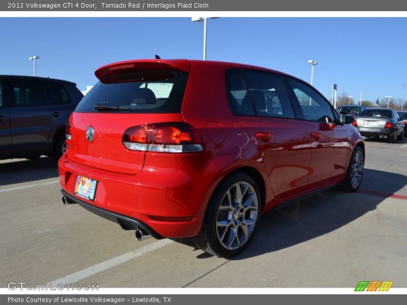 Tornado Red / Interlagos Plaid Cloth 2013 Volkswagen GTI 4 Door