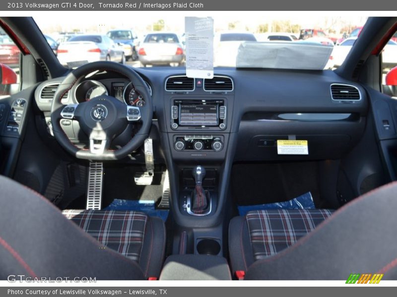 Tornado Red / Interlagos Plaid Cloth 2013 Volkswagen GTI 4 Door