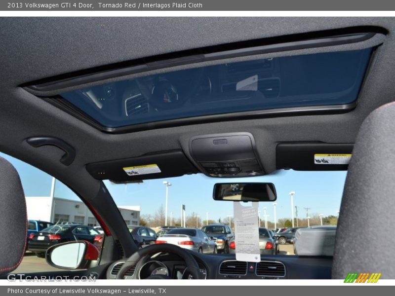 Tornado Red / Interlagos Plaid Cloth 2013 Volkswagen GTI 4 Door