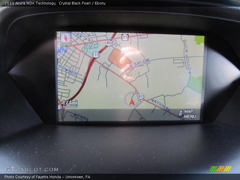 Crystal Black Pearl / Ebony 2010 Acura MDX Technology