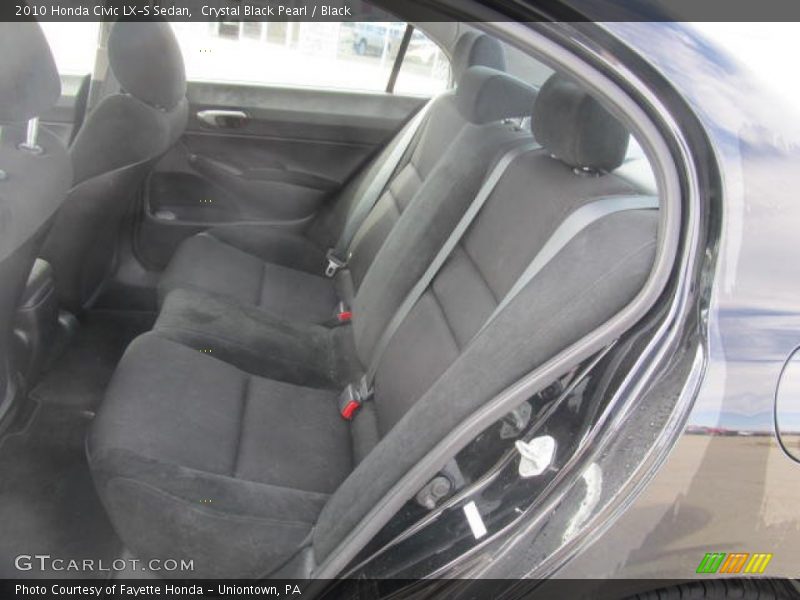 Crystal Black Pearl / Black 2010 Honda Civic LX-S Sedan