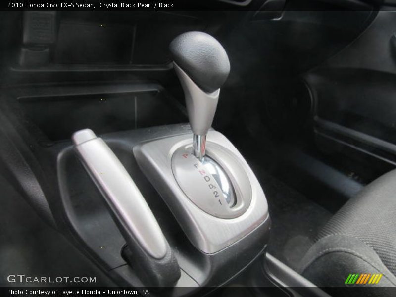 Crystal Black Pearl / Black 2010 Honda Civic LX-S Sedan