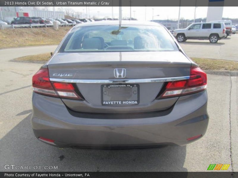 Urban Titanium Metallic / Gray 2013 Honda Civic EX Sedan