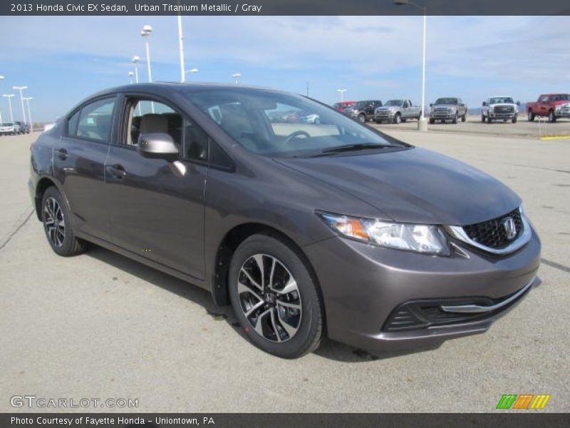 Urban Titanium Metallic / Gray 2013 Honda Civic EX Sedan