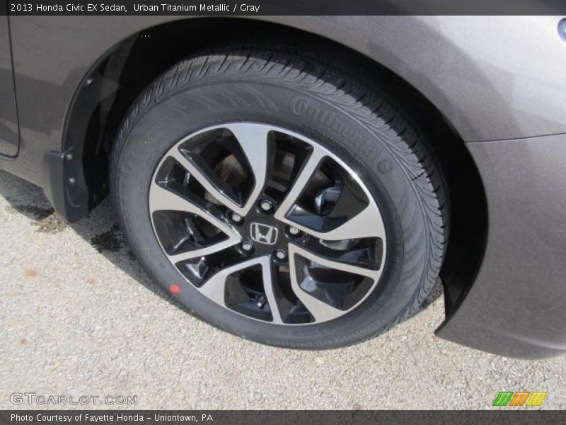 Urban Titanium Metallic / Gray 2013 Honda Civic EX Sedan