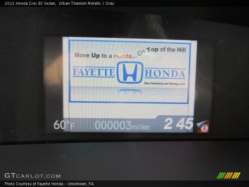 Urban Titanium Metallic / Gray 2013 Honda Civic EX Sedan