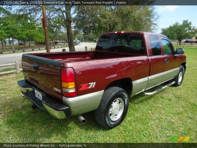  2000 Sierra 1500 SLE Extended Cab 4x4 Dark Toreador Red Metallic