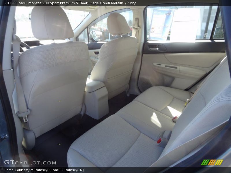Sage Green Metallic / Ivory 2012 Subaru Impreza 2.0i Sport Premium 5 Door
