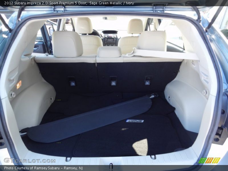 Sage Green Metallic / Ivory 2012 Subaru Impreza 2.0i Sport Premium 5 Door