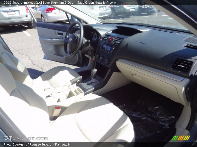 Sage Green Metallic / Ivory 2012 Subaru Impreza 2.0i Sport Premium 5 Door