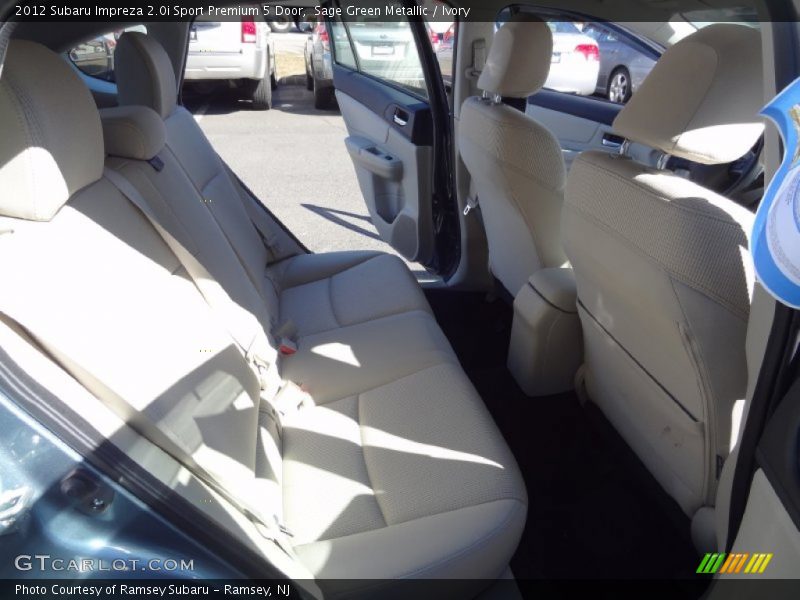 Sage Green Metallic / Ivory 2012 Subaru Impreza 2.0i Sport Premium 5 Door