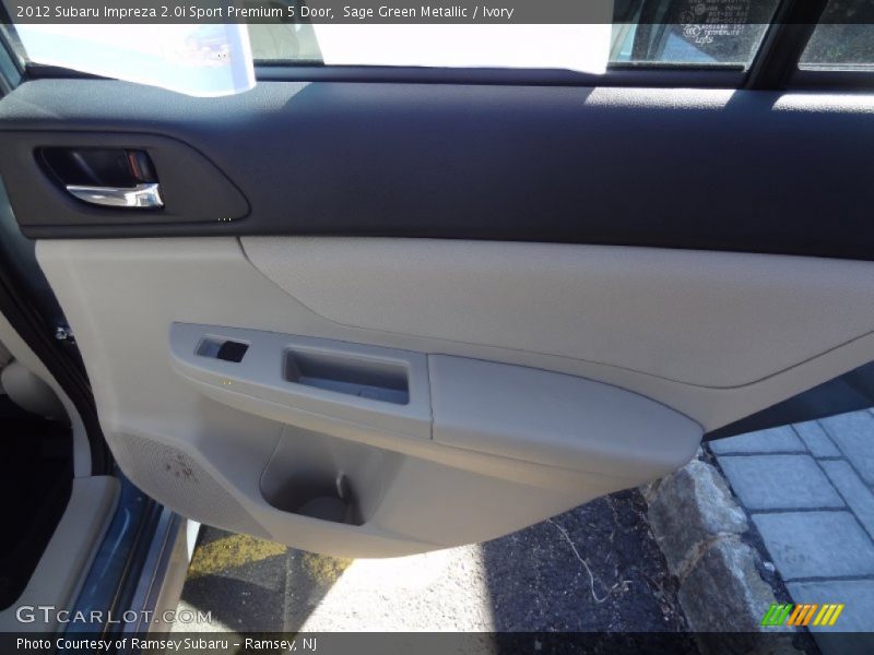 Sage Green Metallic / Ivory 2012 Subaru Impreza 2.0i Sport Premium 5 Door