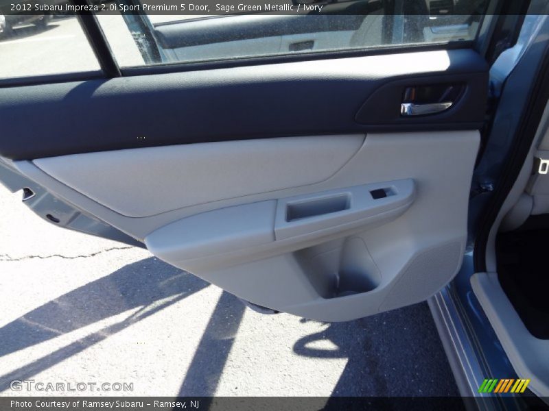 Sage Green Metallic / Ivory 2012 Subaru Impreza 2.0i Sport Premium 5 Door